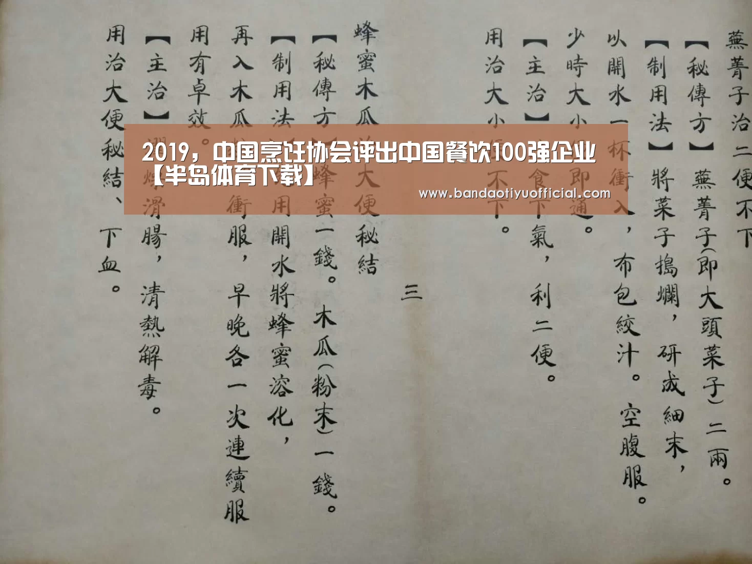 2019,中国烹饪协会评出中国餐饮100强企业【半岛体育下载】(图3) 半岛体育官方登录